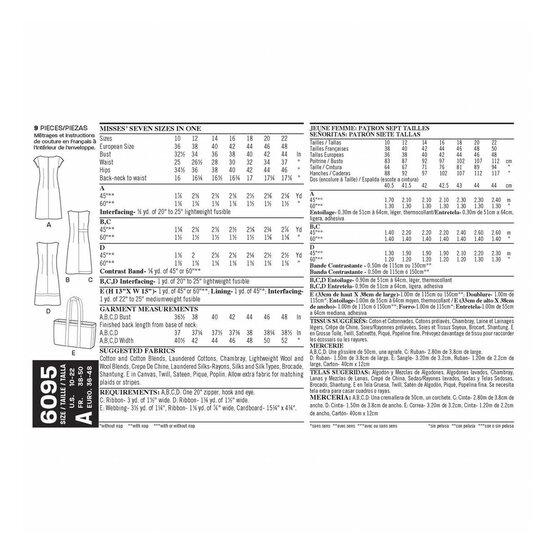 New Look Women's Dress and Totes Sewing Pattern 6095 image number 2