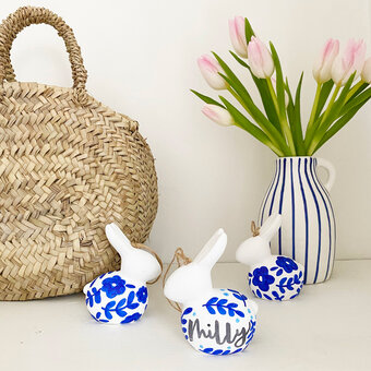 How to Decorate Ceramic Bunnies