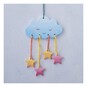 Unglazed Ceramic Cloud and Stars Decoration 14cm image number 2