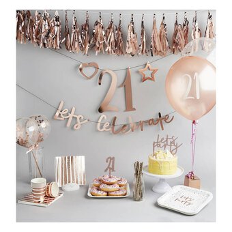 Create Your Own Rose Gold Banner 2m