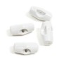 Hemline White Basic Barrel Button 4 Pack image number 1