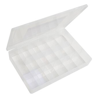 Compartment Organiser Craft Storage Box 27cm x 18cm x 4cm