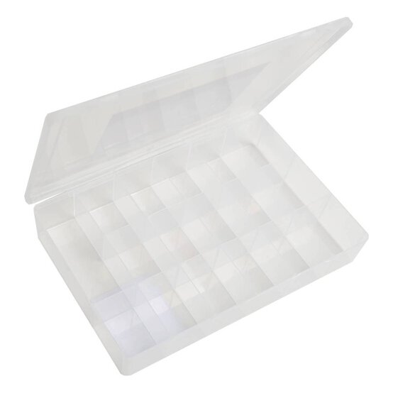 Compartment Organiser Craft Storage Box 27cm x 18cm x 4cm image number 2