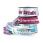 Baby Blue Happy Birthday Ribbon 25mm x 3m image number 3