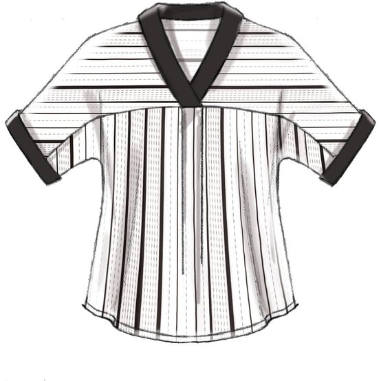 McCall&rsquo;s V-Neck Tops Sewing Pattern M7359 (L-XXL) image number 3