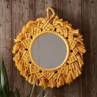 How to Make a Macrame Mirror