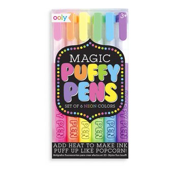 Magic Neon Puffy Pens 6 Pack