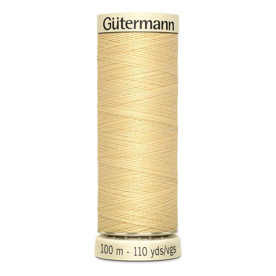 Gutermann Yellow Sew All Thread 100m (325) image number 1