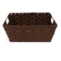 Chocolate Brown Paper Storage Basket 33cm x 23cm x 14cm image number 2