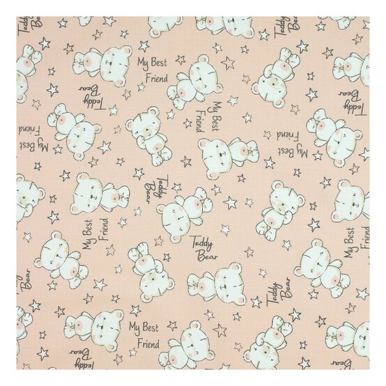 Coral Best Friend Cotton Poplin Fabric by the Metre image number 2