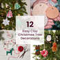 12 Easy Clay Christmas Tree Decorations image number 1