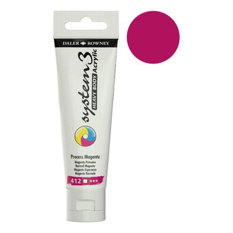 Daler-Rowney System3 Process Magenta Heavy Body Acrylic 59ml