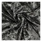 Black Crushed Velour Fabric by the Metre image number 1