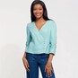 New Look Women's Wrap Top Sewing Pattern N6601 image number 3