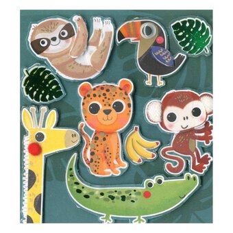 Express Yourself Jungle Animal Card Toppers 9 Pieces