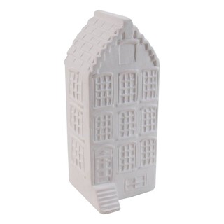Unglazed Ceramic Town House 17cm