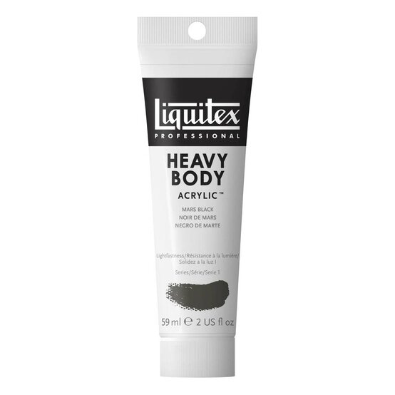 Liquitex Professional Mars Black Heavy Body Acrylic 59ml image number 1