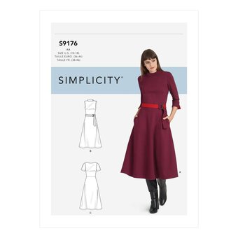 Simplicity Women&rsquo;s Dress Sewing Pattern S9176 (10-18)