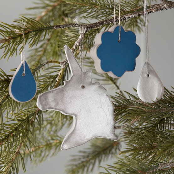How to Make Clay Unicorn Tree Decorations image number 1