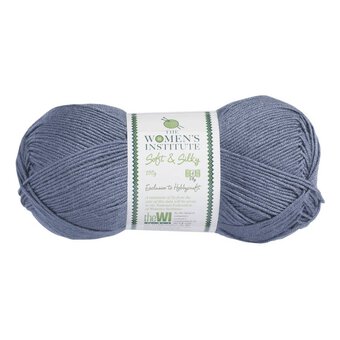 Women's Institute Slate Soft and Silky 4 Ply Yarn 100g