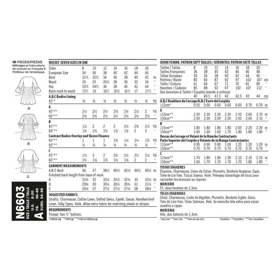 New Look Women's Dress and Tunic Sewing Pattern N6603 image number 2