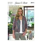 James C Brett DK Cardigan and Waistcoat Pattern JB413 image number 1