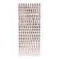 Anita's Rose Gold Traditional Alphabet Outline Stickers image number 2