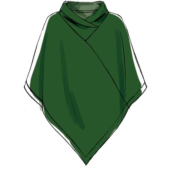 McCall&rsquo;s Poncho Sewing Pattern M7846 (L-XL) image number 3