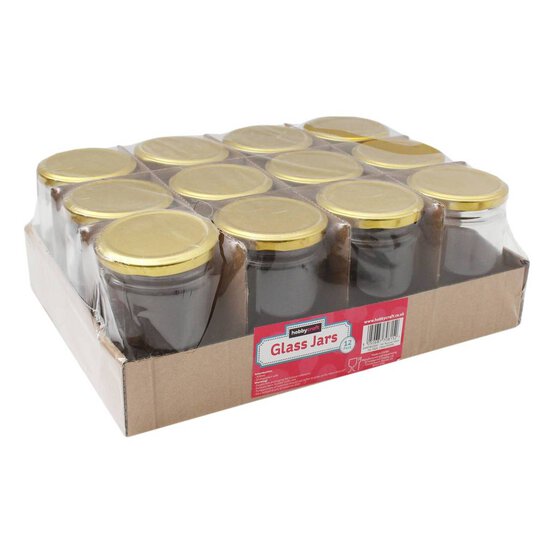 Clear Round Glass Jars 300ml 12 Pack image number 4