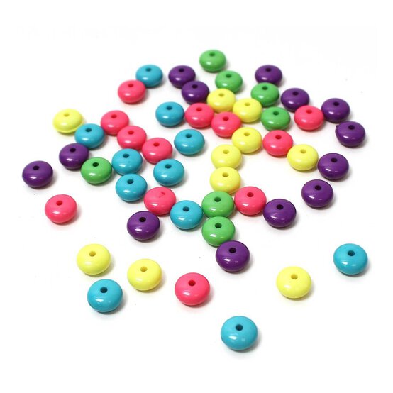 Opaque Rainbow Beads 5 Pack image number 1