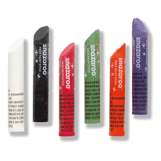 Snazaroo Halloween Face Paint Sticks 6 Pack image number 2