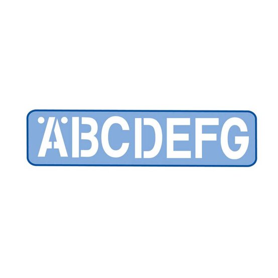 Helix Alphabet Stencil Set 75mm image number 1