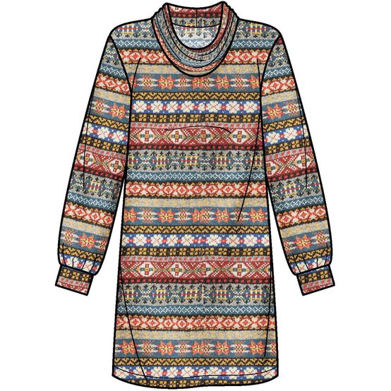 New Look Sweater Dress Sewing Pattern N6683 (4-16) image number 3