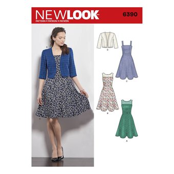 New Look Women's Dress Sewing Pattern 6390