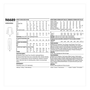 New Look Women's Sportswear Sewing Pattern N6689 (6-18)