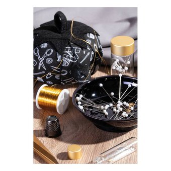 Hemline Gold Magnetic Pin Dish