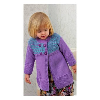 Peter Pan Baby Merino Textured Panel Sweater and Hat Digital Pattern P1160