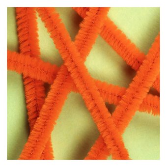 Orange Pipe Cleaners 12 Pack