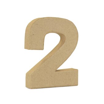 Mini Mache Number 2 10cm