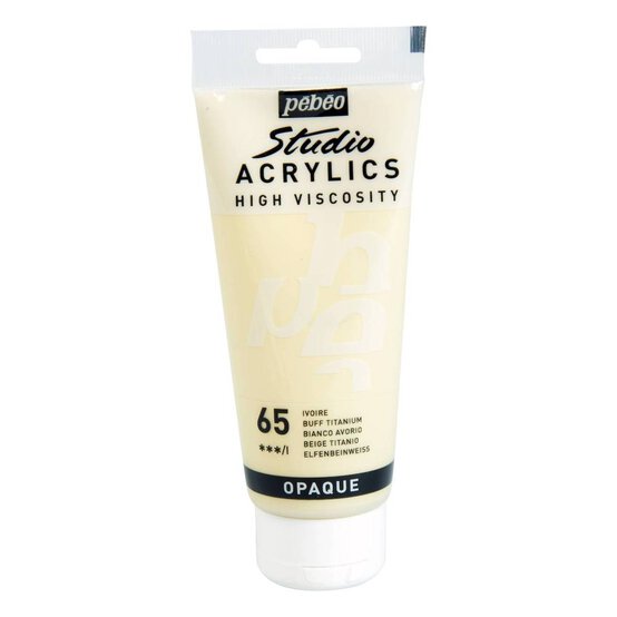 Pebeo Buff Titanium Studio Acrylic Paint 100ml image number 1