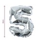 Silver Foil Number 5 Balloon image number 2