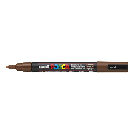 Uni-ball Brown Posca Marker PC-3M image number 1