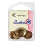 Hemline Gold Metal Blazer Button 4 Pack image number 2