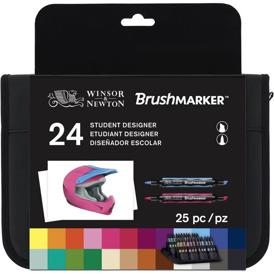 Winsor & Newton Brushmarker Student Set 25 Pieces image number 3