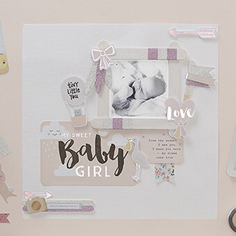 Project Life: How to Make a Baby Girl Layout