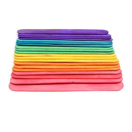 Coloured Craft Sticks 20 Pack image number 2