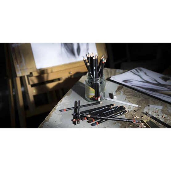 Derwent Tinted Charcoal Pencils 12 Pieces image number 3