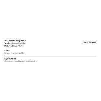 Knitcraft Crochet Bobble Snood Digital Pattern 0118