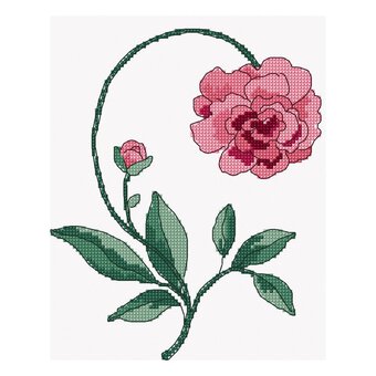 FREE PATTERN DMC Petticoat Peony Cross Stitch 0216