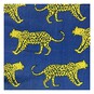 Navy Leopard Polycotton Fabric by the Metre image number 2